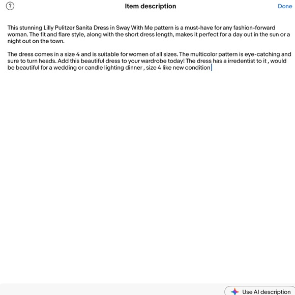 Lilly Pulitzer SANITA DRESS SWAY WITH ME - Picture 9 of 9